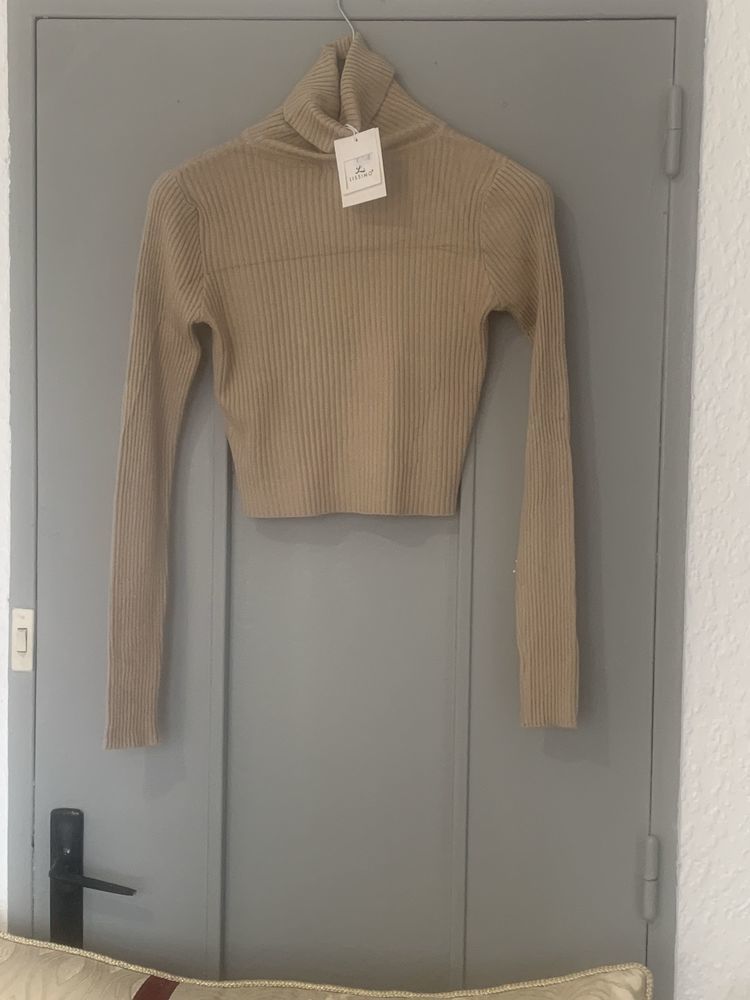 Haut court c�tel�  beige  LISSIMO - Neuf avec �tiquette - Taille unique 17 N�mes (30)