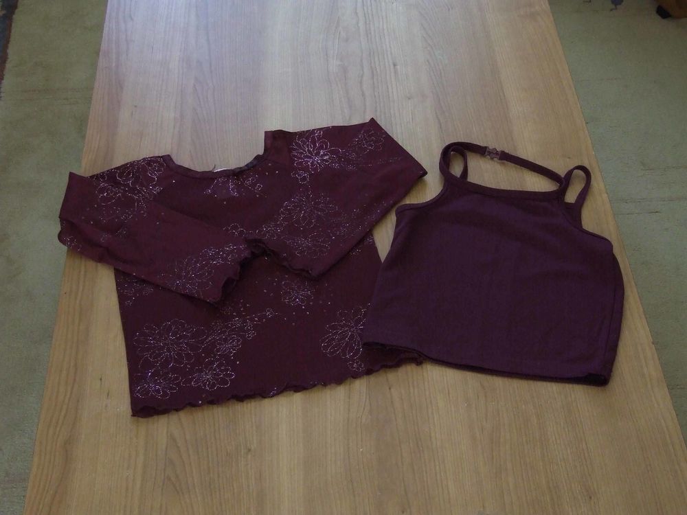 Haut manches longues et d�bardeur, C&A, 6�ans (116�cm) TBE 6 Bagnolet (93)