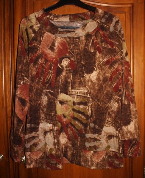 Haut T-shirt marron multicolore en Taille 46-48 5 Auteuil (60)