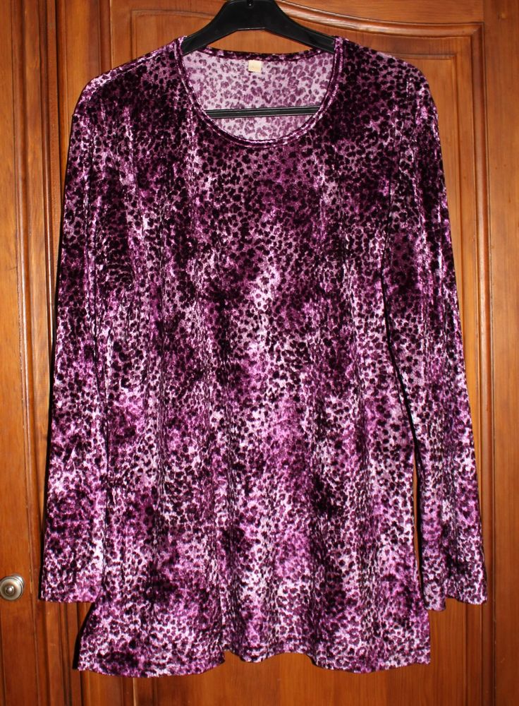 #Haut violet velours en T46-48. 6 Auteuil (60)