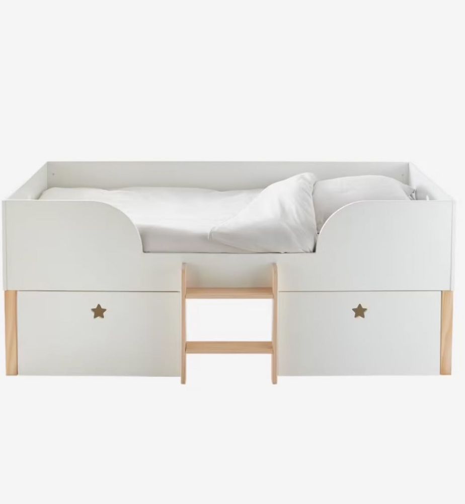 lit en hauteur avec rangement Vertbaudet + matelas 90x190 en parfait �tat 229 Chaumont (52)