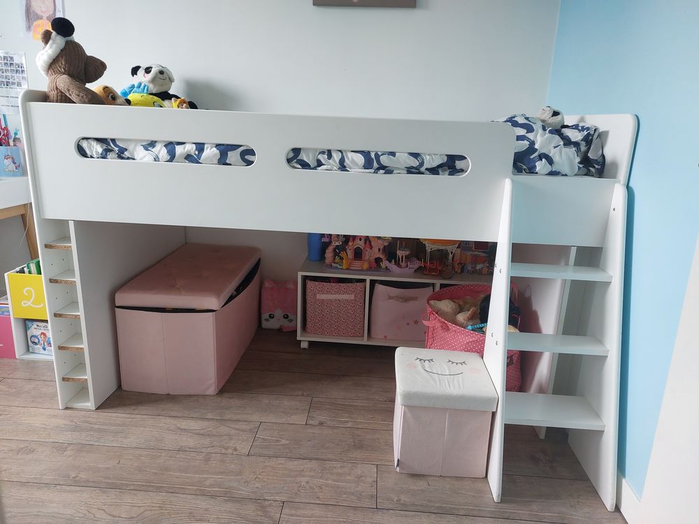 Lit mi-hauteur Verbaudet 50 Carbon-Blanc (33)