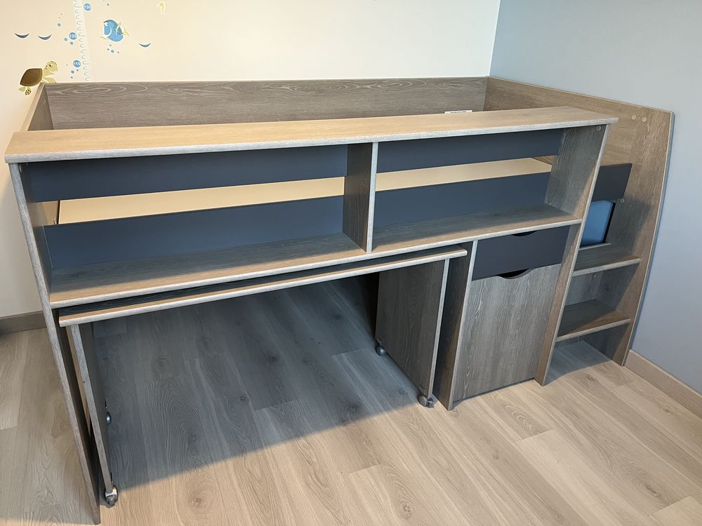 Lit mi-hauteur (105,6 cms) 140 Le Pout (33)