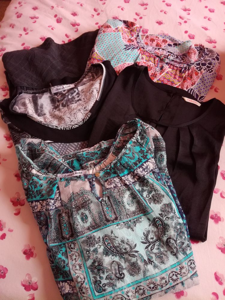 LOT 5 HAUTS T46 
3 MARQUES CHRISTINE LAURE 
2 CAMAIEU
TBE 17 Villeneuve-Tolosane (31)