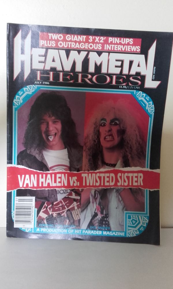 Heavy Metal Heroes - July 1986 (US Magazine) avec Van Halen 25 Angers (49)