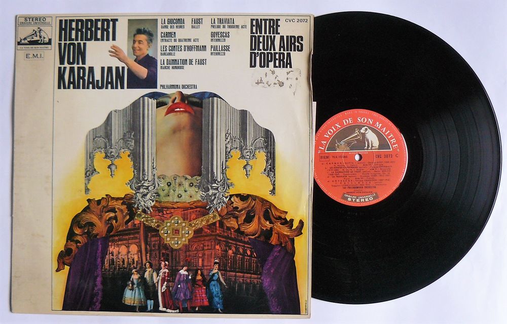 LP Herbert von KARAJAN : Entre deux airs d'Op�ra 8 Argenteuil (95)