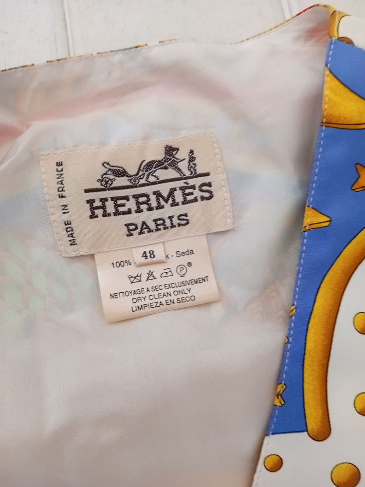 Hermes Paris vintage gilet 100 % soie  authentique carpediem 200 Paris 13 (75)
