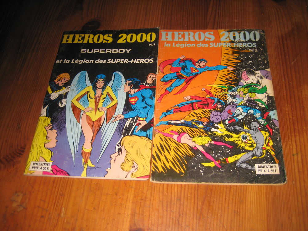 lot 2 HEROS 2000 n�1+3 LA LEGION DES SUPER HEROS SAGEDITION dc comics 1979 10 C�zy (89)
