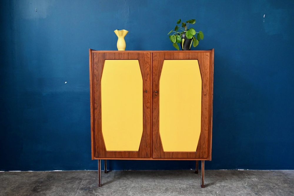 Highboard, buffet  enfilade haute en palissandre scandinave 1200 Wintzenheim (68)