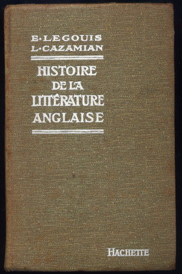 HISTOIRE DE LA LITT�RATURE ANGLAISE
1924 14 Oloron-Sainte-Marie (64)