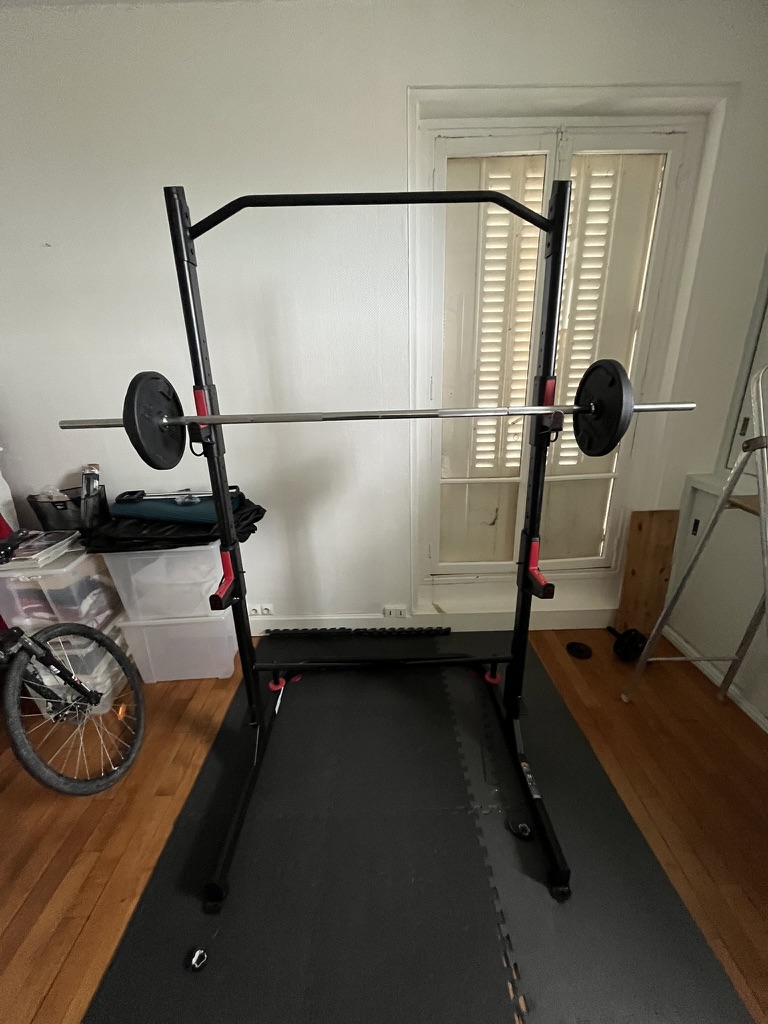 Home gym (rack � squat + barres et poids) 180 Saint-Cloud (92)
