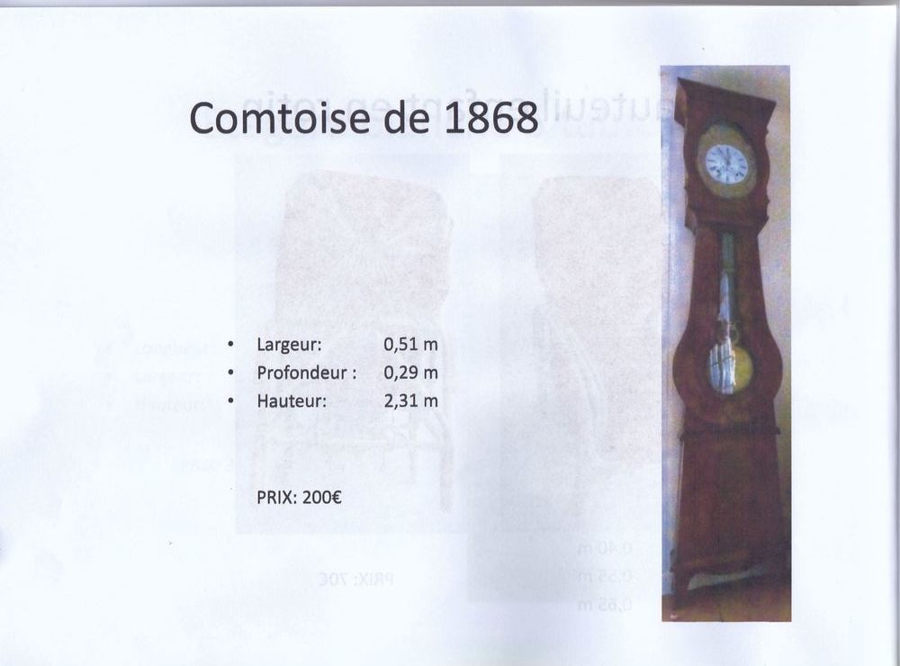 HORLOGE COMTOISE DE 1848 200 Prahecq (79)