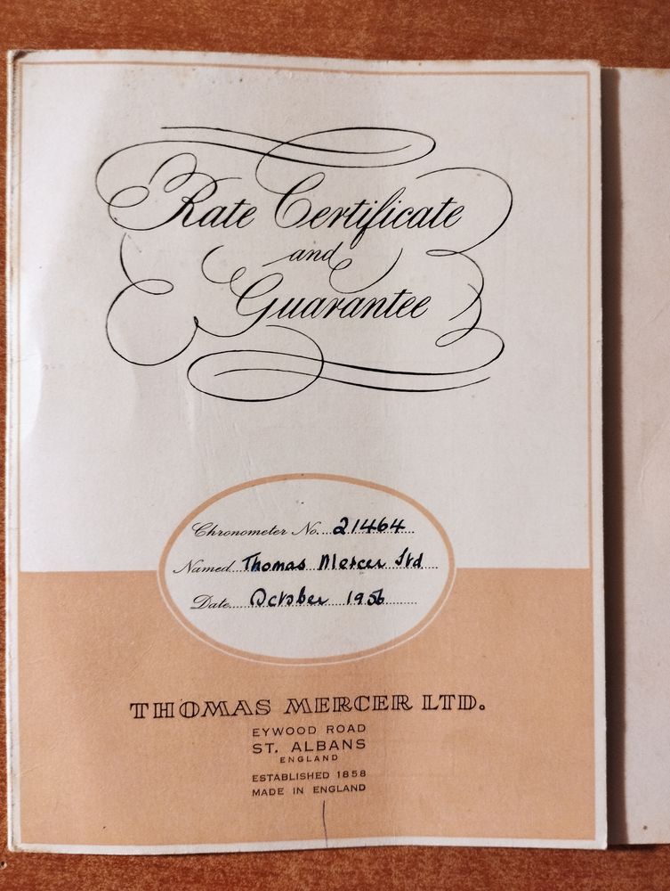 HORLOGE MARINE THOMAS MERCER 0 Jonqui�res (84)