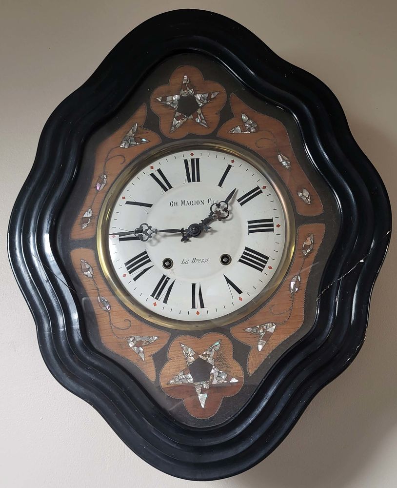 Horloge murale ?il de b?uf style Napol�on III 90 Seynod (74)