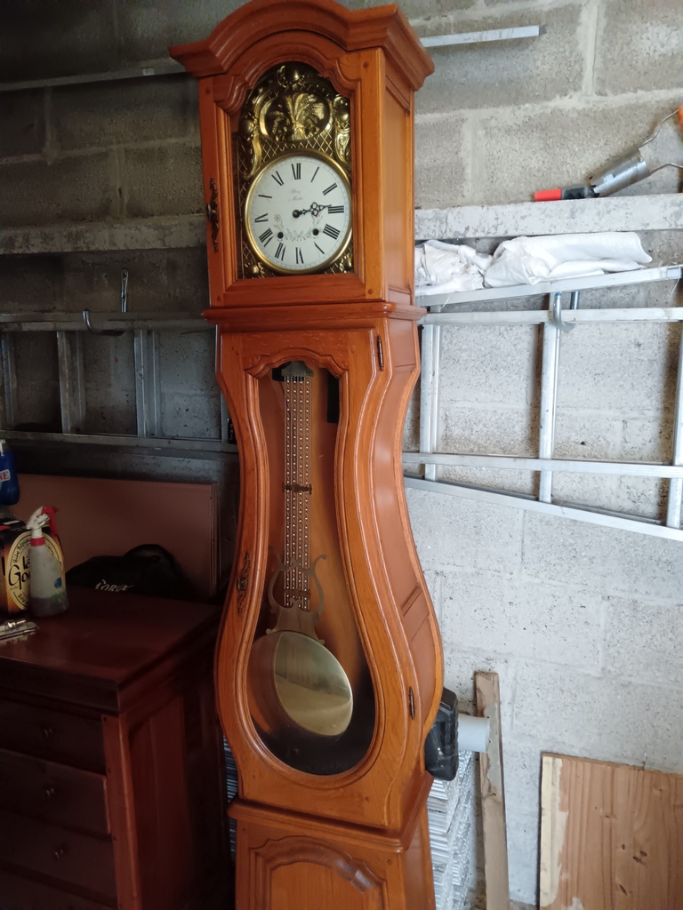 Horloge Murale Traditionnelle en Bois Sculpt� 0 Roisel (80)