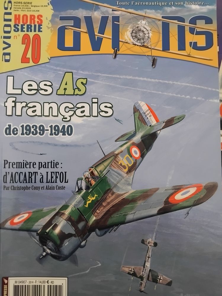 Hors-S�rie N�20. As fran�ais de 1939-1940 d'Accart � Lefol. 12 Avignon (84)
