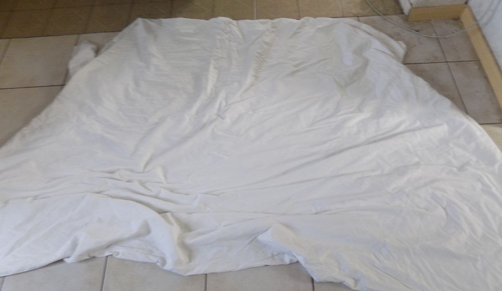 Housse couette blanche 1 La Motte-d'Aveillans (38)