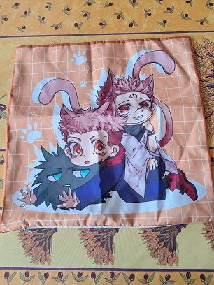 Housse de coussin Jujutsu Kaisen manga anime japon d�co Tv k 4 F�ves (57)