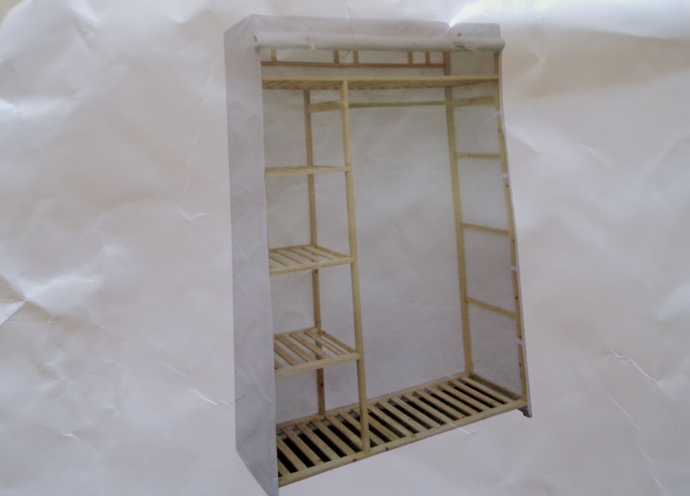 HOUSSE de penderie noir polyester lavable 4 Lu�on (85)