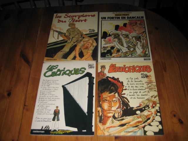 lot 4 bd hugo pratt LES SCORPIONS DU DESERT 1+2+CORTO MALTESE ethiopiques celtiques eo 115 C�zy (89)