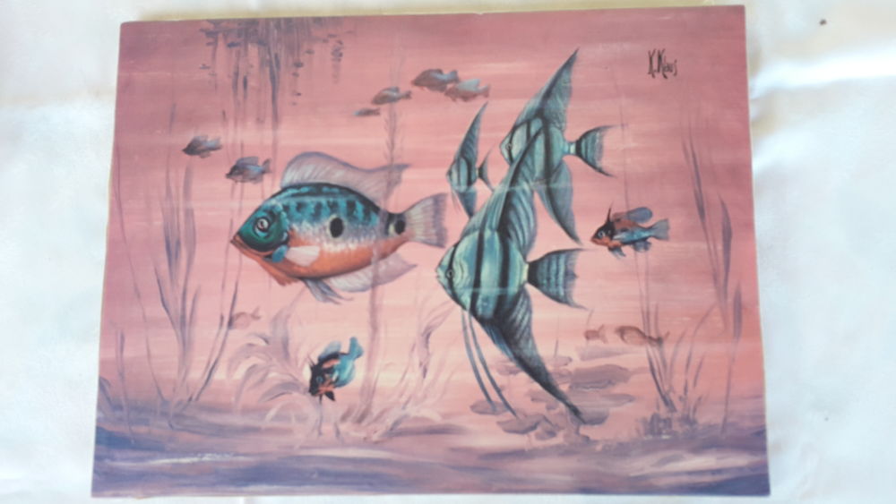 Huile sur canevas : poissons 15 Salon-de-Provence (13)