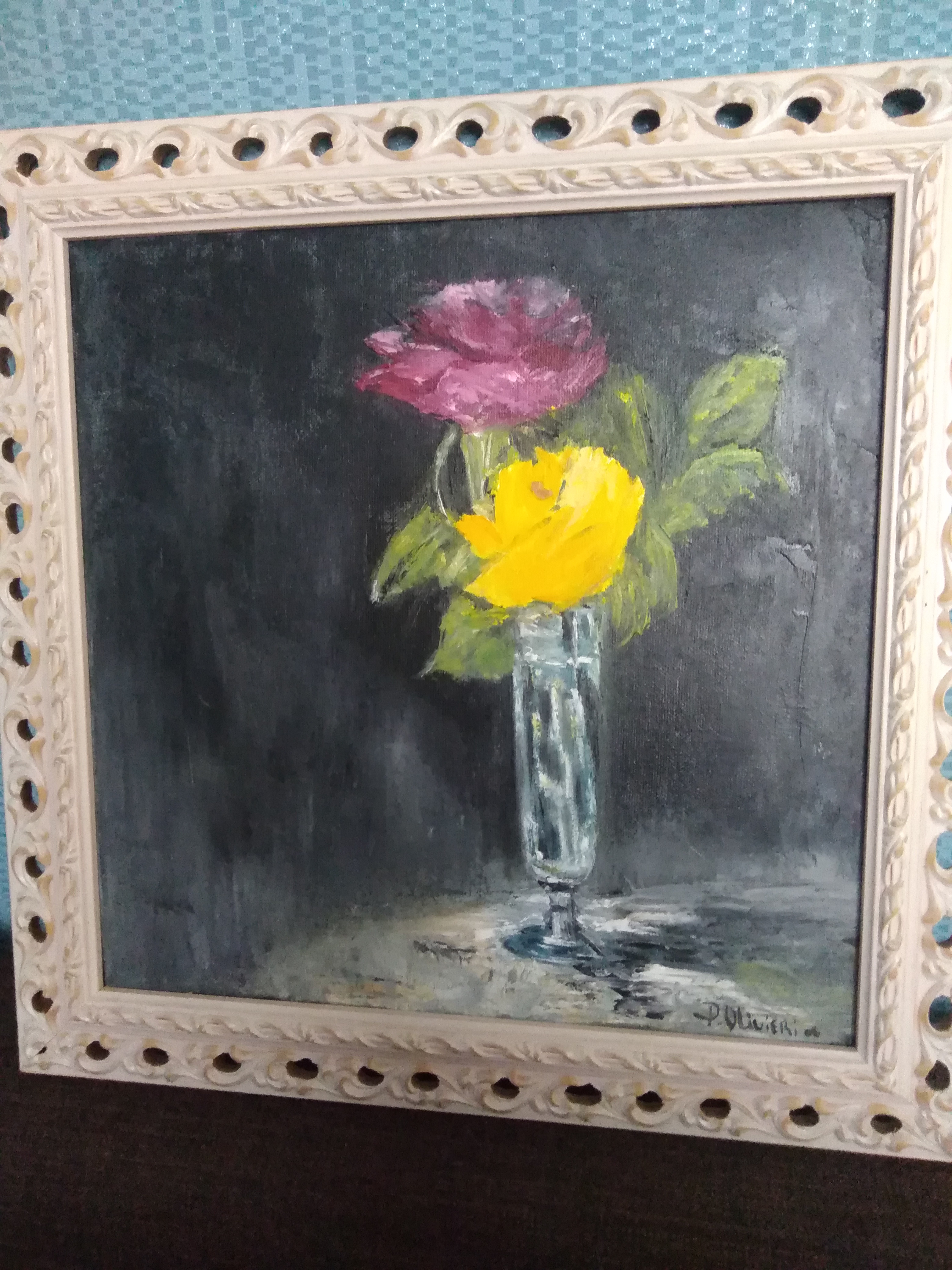 Huile sur toile encadrer 55 La M�zi�re (35)