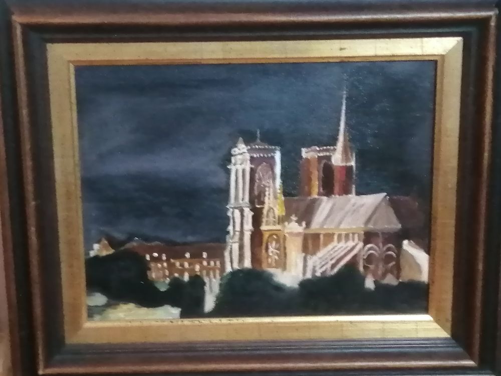 HUILE SUR TOILE/NOTRE DAME DE PARIS 550 Capvern (65)