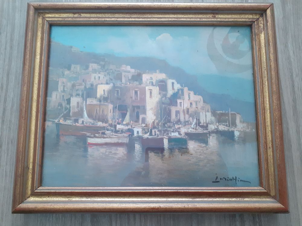 Huile sur toile du peintre vincenzo Laricchia 150 Pluvigner (56)