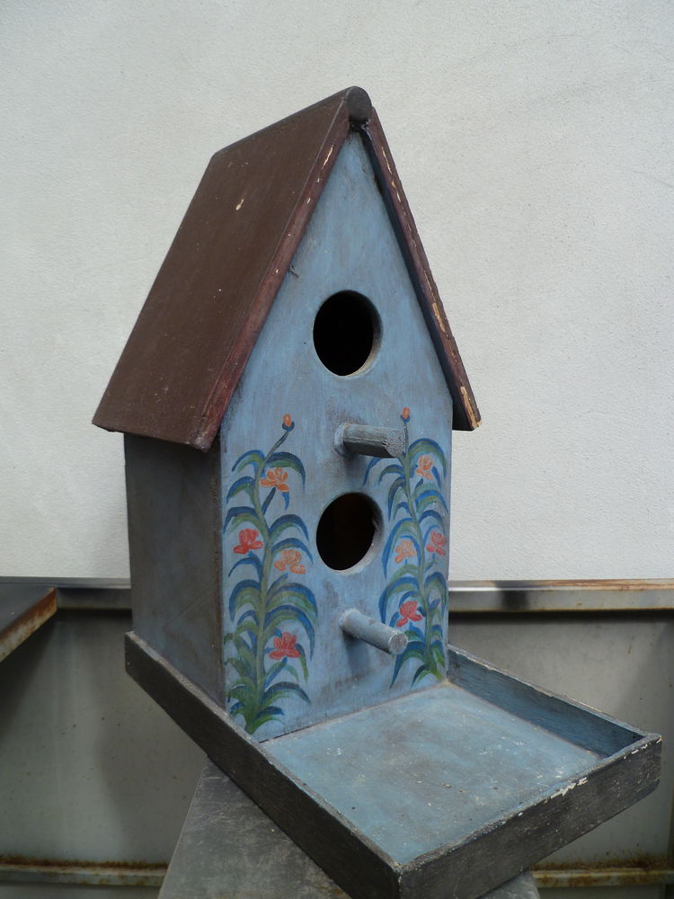 Id�e cadeau de No�l Grand Nichoir peint main 25 Sales (74)