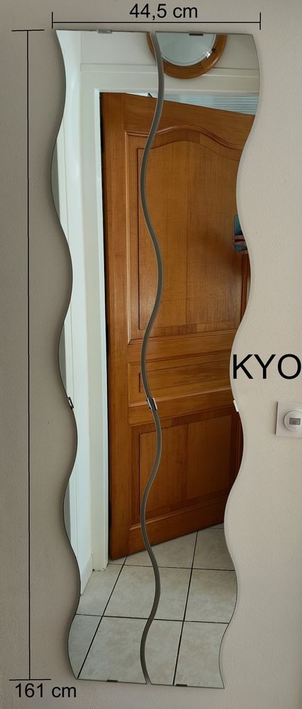 IKEA  lot 2 Miroir ondul� asym�trique irr�gulier vague mural 19 Foncine-le-Haut (39)