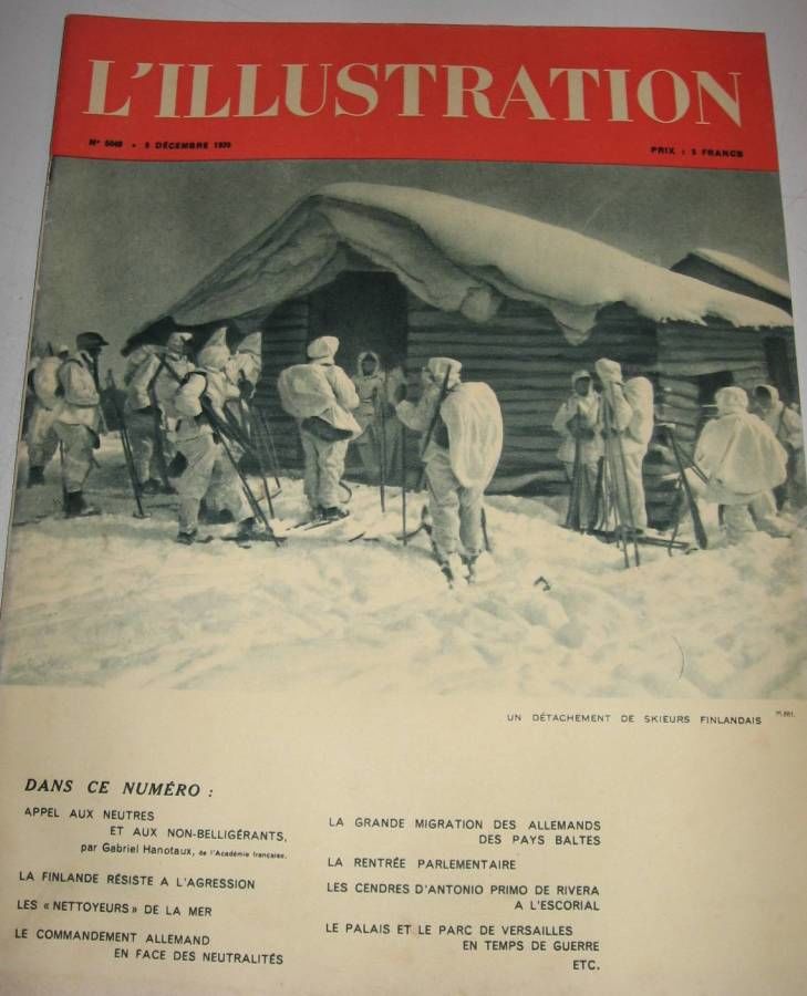 ILLUSTRATION 5049 - 9 DEC 1939 - LA FINLANDE RESISTE... 4 Roissy-en-Brie (77)