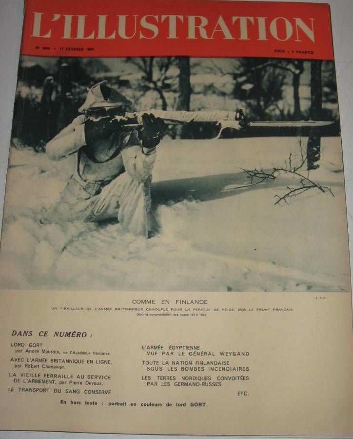 ILLUSTRATION  n� 5059 - 17 FEV 1940 - NATION FINLANDAISE 4 Roissy-en-Brie (77)