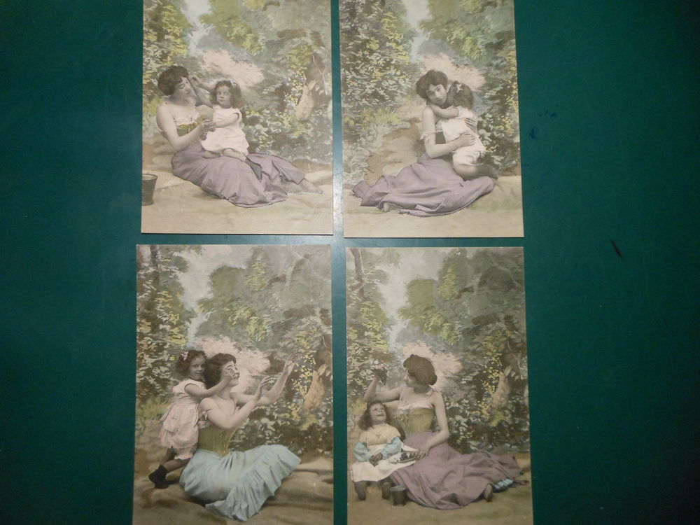 CPA illustr�es serie de 10 femme et fillette 68G4 10 Gr�zieu-la-Varenne (69)