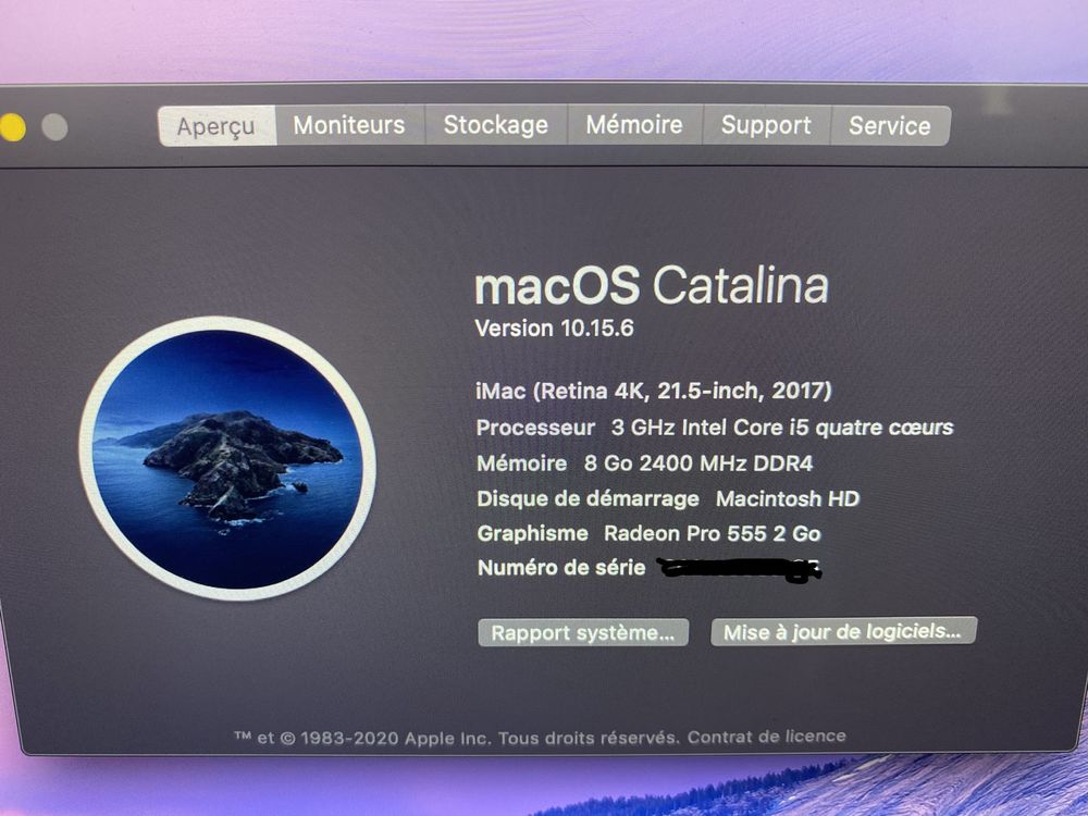 iMac 2017, écran Rétina 4k, 3GHz 900 Annecy (74)