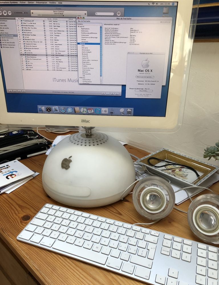 IMac Apple G4 Tournesol 17  complet 450 Seynod (74)