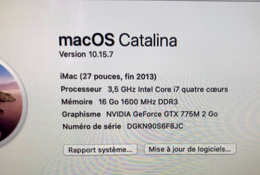  IMAC 27 POUCES fin 2013 bon �tat
900 Avignon (84)
