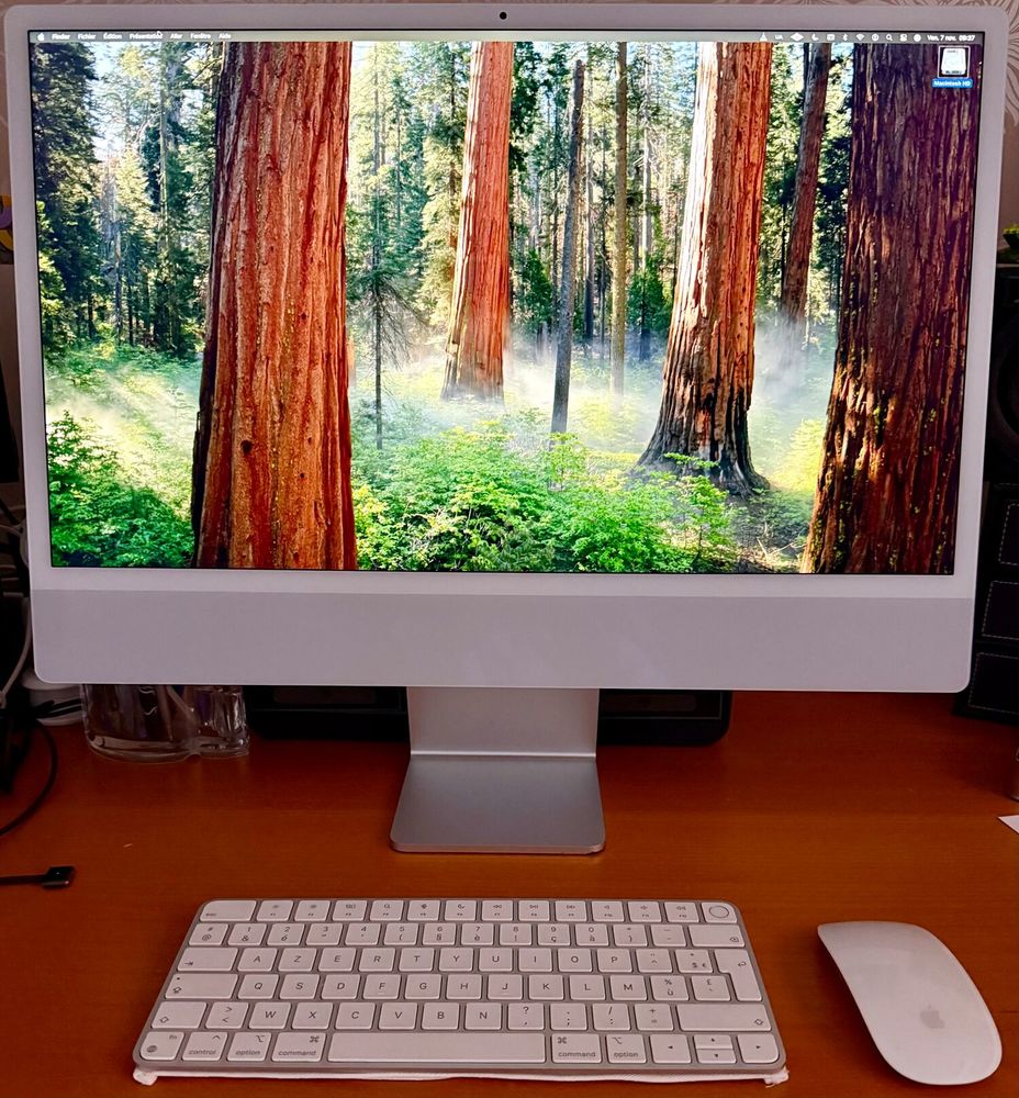 iMac 24  Silver 2021 - 16go ram - 2T SSD 1250 Cap-d'Ail (06)