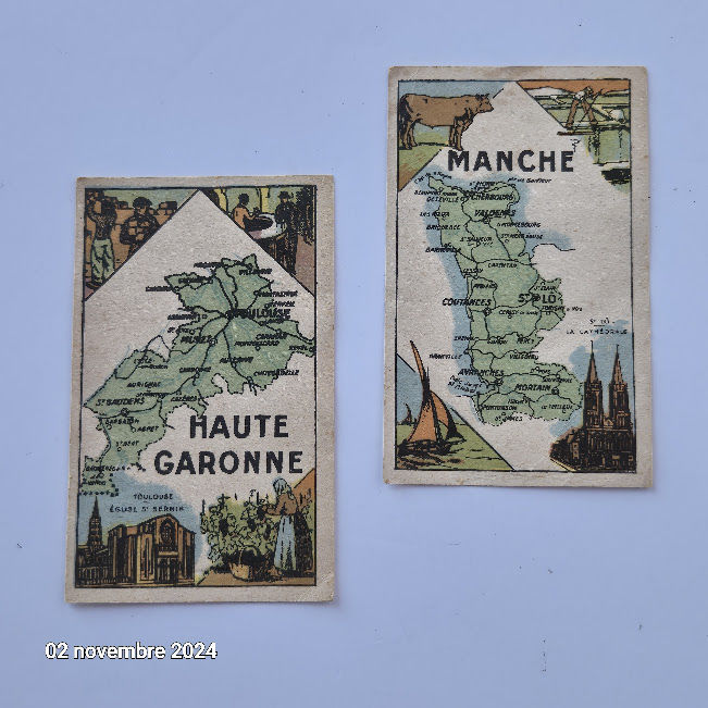 Lot de 2 images chocolat Turenne,   il est vraiment bon   2 Saumur (49)