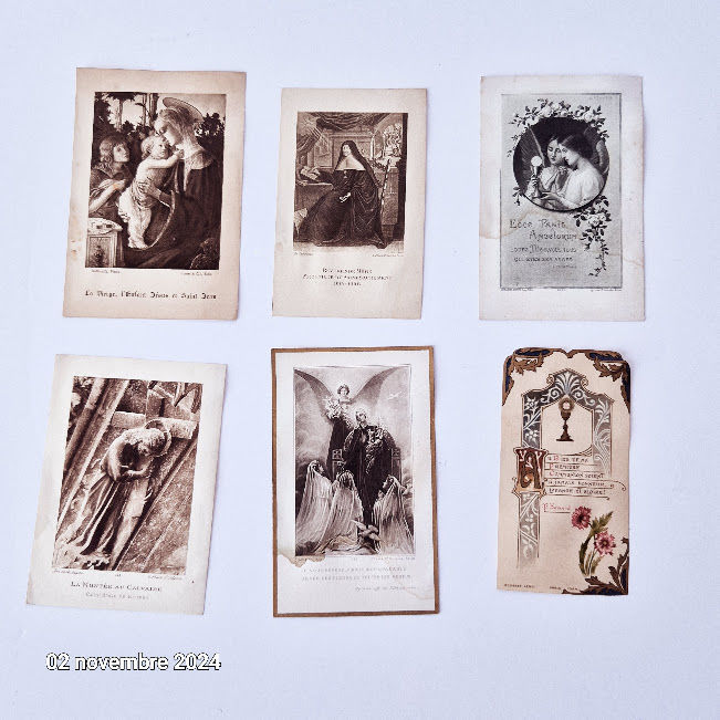 Lot de 6 images religieuses de 1909 � 1923 4 Saumur (49)