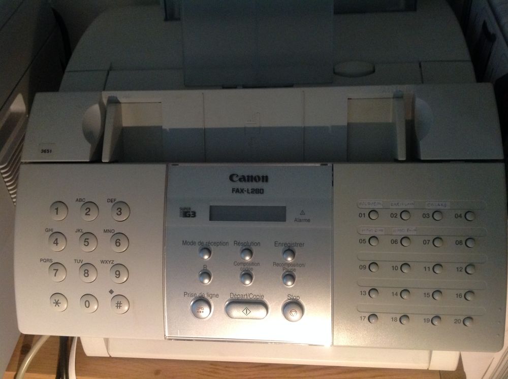 Fax / Imprimante CANON L 280 30 Fontvieille (13)