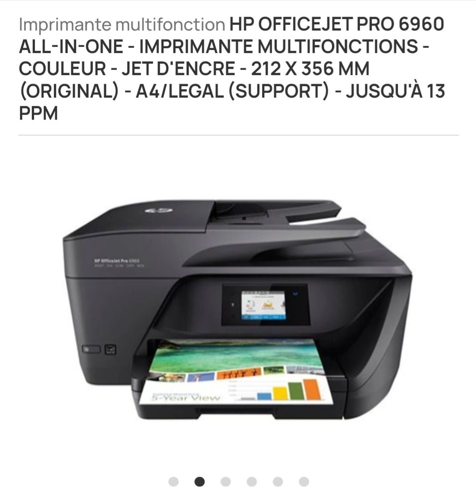IMPRIMANTE HP OFFICEJET DE HAUTE QUALIT� PRO 6960 300 Gradignan (33)