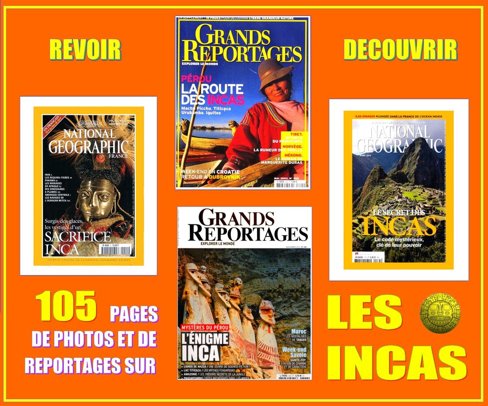LES INCAS - civilisation - P�ROU / prixportcompris 16 Lyon 5 (69)