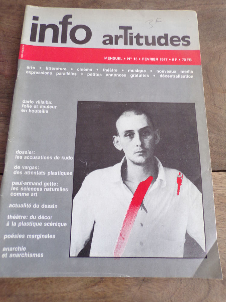 Info artitudes n� 15 Dario Villalba f�vrier 1977 3 Laval (53)