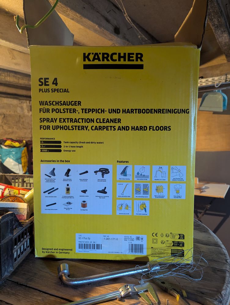 Injecteur/extracteur marque karcher 120 Saint-Maurice-la-Souterraine (23)
