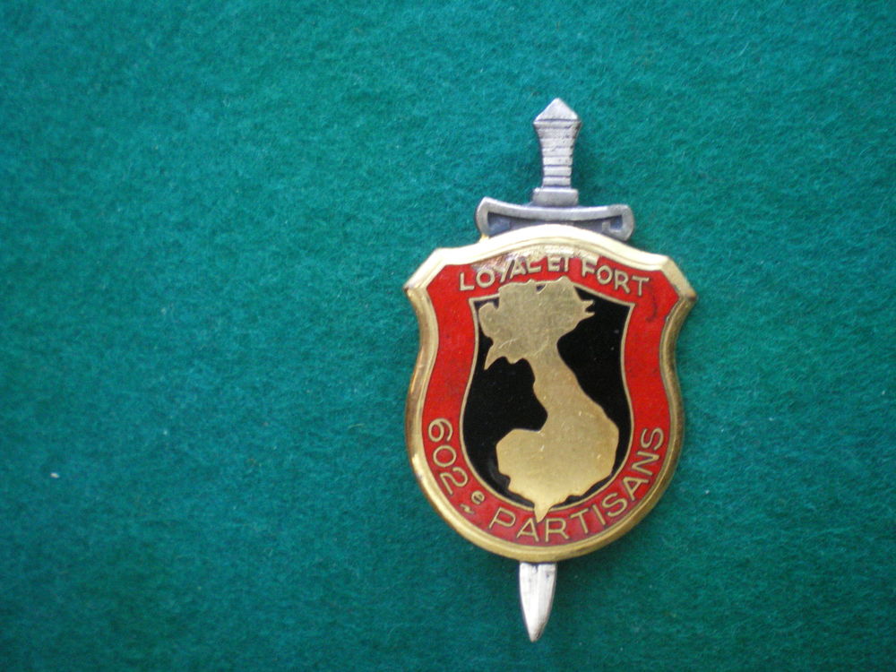 Insigne colonial - 602� Partisans. 120 Caen (14)