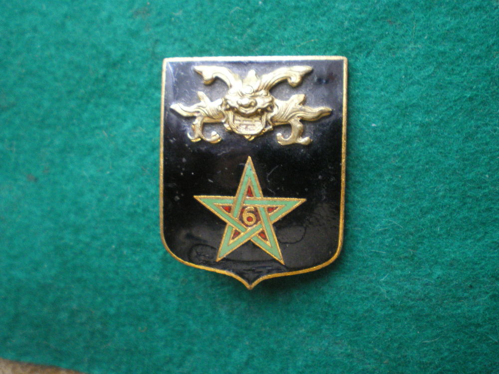 Insigne colonial - 6� R�giment de Spahis Marocains. 45 Caen (14)