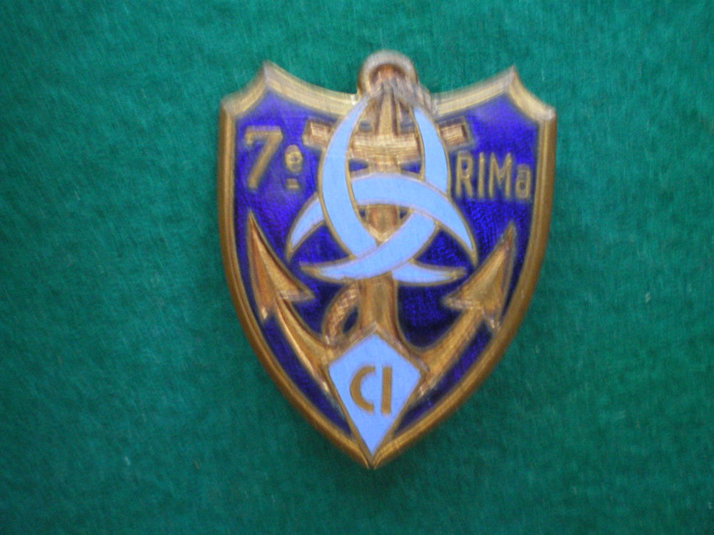 Insigne colonial - 7� RIMa - CI. 15 Caen (14)