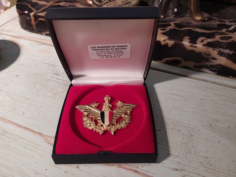 Insigne �maill� Rangers de France D�partement du Bas Rhin 25 Loches (37)