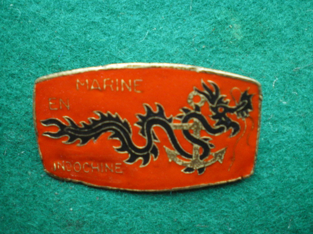 Insigne de Marine - Marine en Indochine. 250 Caen (14)