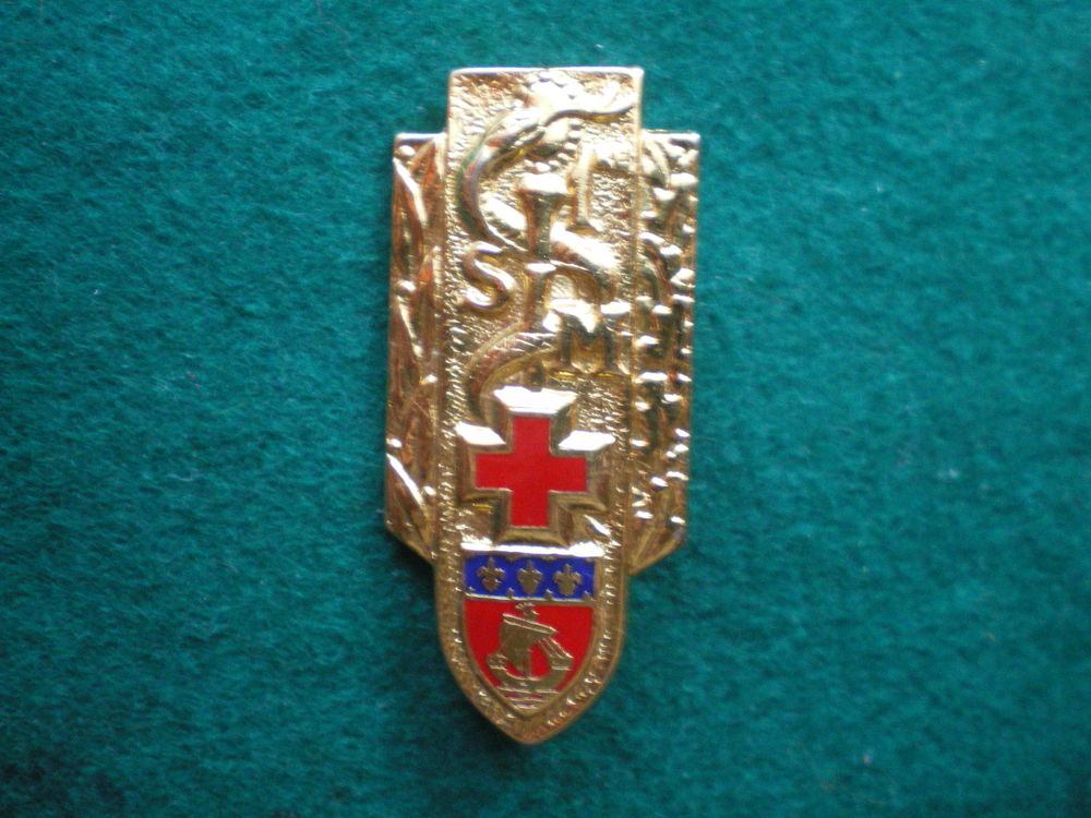 Insigne de Sant� - 1� S.I.M. Section d'Infirmiers Militaires 12 Caen (14)